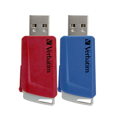 USB-Sticks Store ´n´ Click rot, blau 32 GB