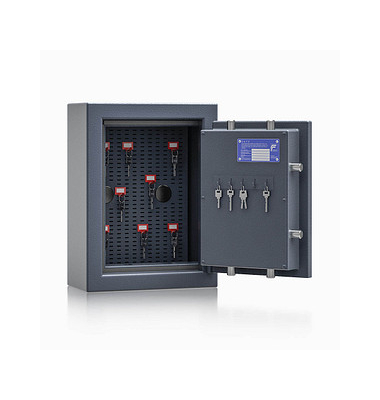 Schlüsseltresor 157000.11 safe4key 30kg grau mit Doppelbartschloss Stahlblech