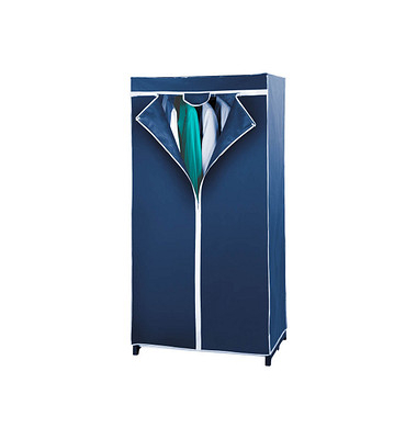 Air Kleiderschrank marineblau ohne Fachböden 75,0 x 50,0 x 150,0 cm