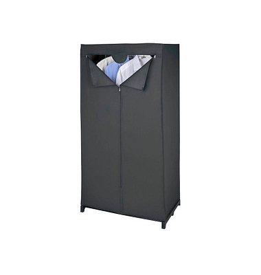 Deep Black Kleiderschrank schwarz keine Fachböden 75,0 x 50,0 x 150,0 cm