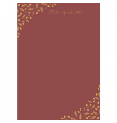 Motiv-Weihnachtsbriefpapier Frohe Weihnachten Hortensia 16431095600 A4 100g 