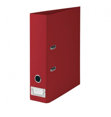 Ordner Soho 1317452368, A4 80mm breit Karton vollfarbig rot