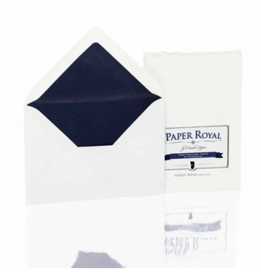 Briefumschlag Paper Royal 2031831009, C6, ohne Fenster, nassklebend, 100g, weiß