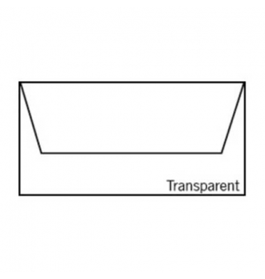 Briefumschlag 1103002142 Kompakt/Kuvertier ohne Fenster nassklebend 100g tranparent hochweiß