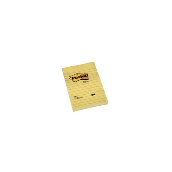 3134375014243 - Haftnotizen Post-it 660 102x152mm 100 Blatt liniert gelb 313437