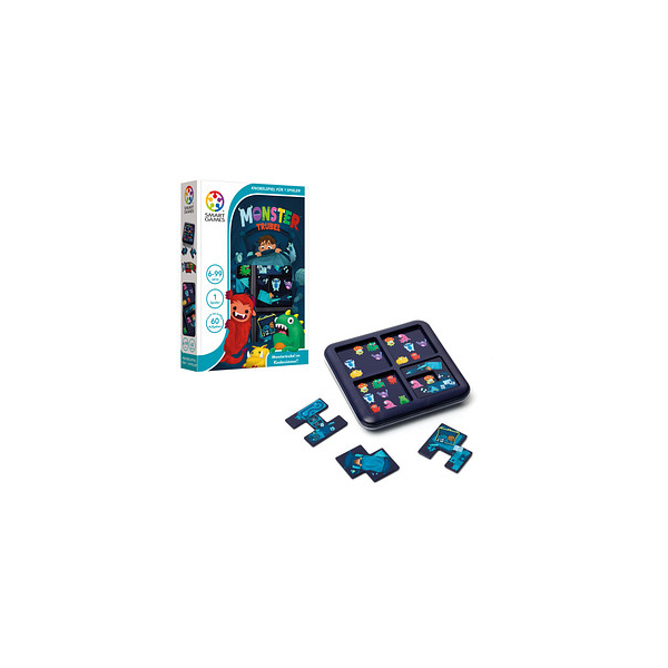 5414301524137 - SMART Games Monster Trubel Brettspiel mit Deckel 1 Spieler Kinder