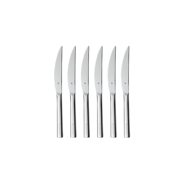 4000530679789 - Steakmesser Nuova (6 Stück) solide Monobloc Steakmesser silberfarben