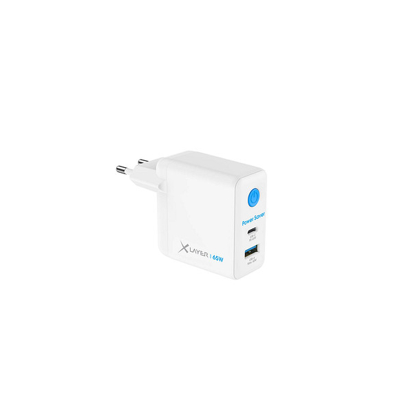 4260458924259 - Xlayer CHARGER Power Saver 65W USB-C GaN mit Strom-Stopp-Funktion Schnellladegerät