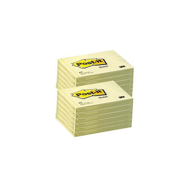 4064035065805 - Haftnotizen Post-It 657 12 Blöcke 100 Blatt je Block 76 x 102 mm PEFC-zertifiziert gelb