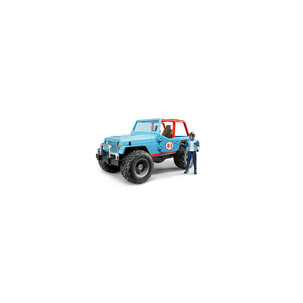 4001702025410 - Jeep Cross Country Racer blau mit Rennfahrer 2541 Spielzeugauto 4001702025410 bruder