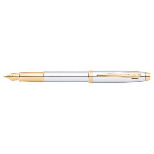 0074040005905 - 100 FFH M Glanzchrom mit Gold Beschlägen in Self Serve 0074040005905 Sheaffer