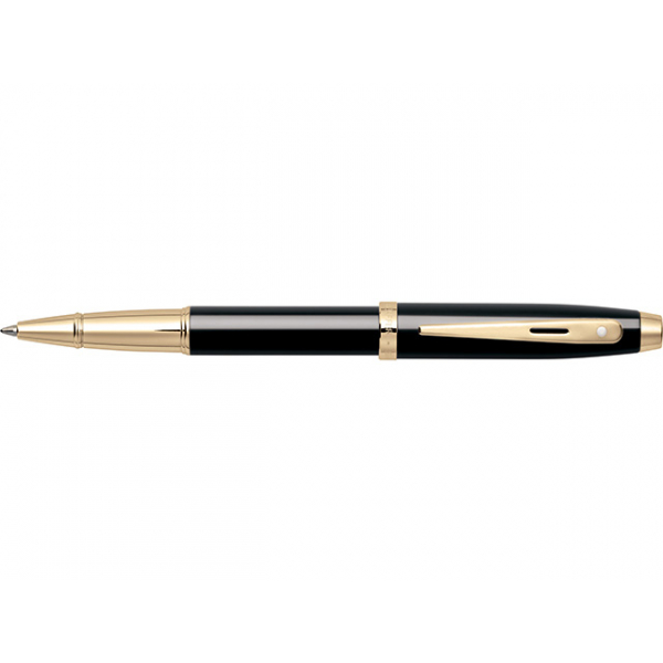 0074040551679 - Rollerball 100 SS - schwarzlack mit goldfarbenen  Beschlägen Self-Serve 0074040551679 Sheaffer