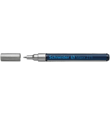 Lackmarker 406579, Blister, silber, 1-2mm Rundspitze