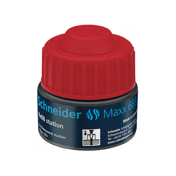 4004675093462 - Refill Station Maxx 669 30ml rot für Permanent-Marker Maxx 250 4004675093462 Schneider