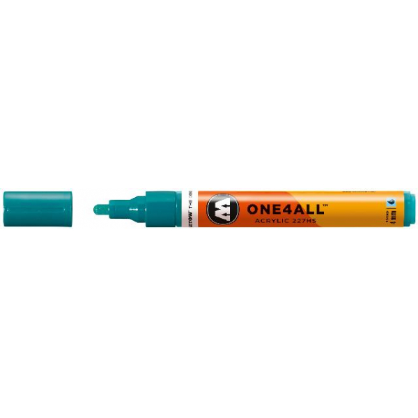 4250397600772 - Acrylmarker ONE4ALL ACRYLIC 227HS 4mm Nr 206 lagunenblau 4250397600772 Molotow