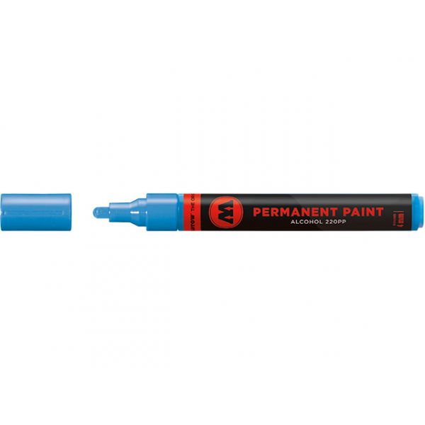 4250397646718 - Marker Permanent Paint 220PP Alcohol 4mm schockblau mittel 4250397646718 Molotow