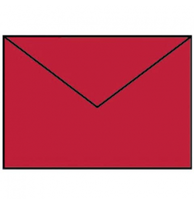 Briefumschlag 16400536 C6 ohne Fenster nassklebend 100g gerippt Oberfläche mit hellem Seidenfutter rot matt