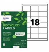 Etikett LR7161-100 Recyclin Adress-E 63,5x46,6mm