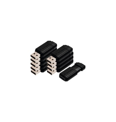 USB-Stic Pinstrip Speicherk 8 GB, USB 2 0, schwarz