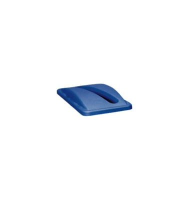 Deckel Rubbermaid 2703 Slim Jim, für Papiereinwurf, blau Mülleimer-Deckel