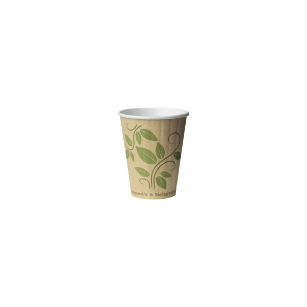 7321011707010 - Coffee to go Becher Eco kompostierbar Nachhaltiger Hartpapierbecher mit Bio-Beschichtung für Heißgetränke  1 Karton = 20 Beutel à 40 Stück = 800 Stück 240 ml