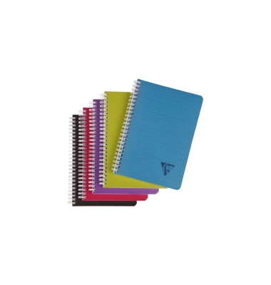 Collegeblock 329506C Linicolor, kariert / kariert ohne Rand, A5, 90g, sortiert, 80 Blatt