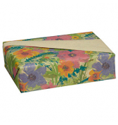 Geschenkpapier aus Graspapier 514420, Blumen, 50cm x 20m, mehrfarbig