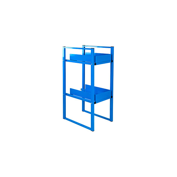 4050049910040 - Fassregal für 2x 30 60 Liter Fässer H 1200 x B 470 x T 650 mm lichtblau RAL 5012