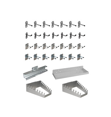 Haken-Sortiment 32-teilig Lochwand-Haken-Sortiment