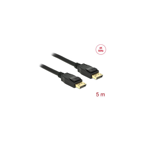 4043619838080 - DisplayPort Anschlusskabel DisplayPort Stecker DisplayPort Stecker 500 m Schwarz 83808 vergoldete Steckkontakte DisplayPort-Kabel