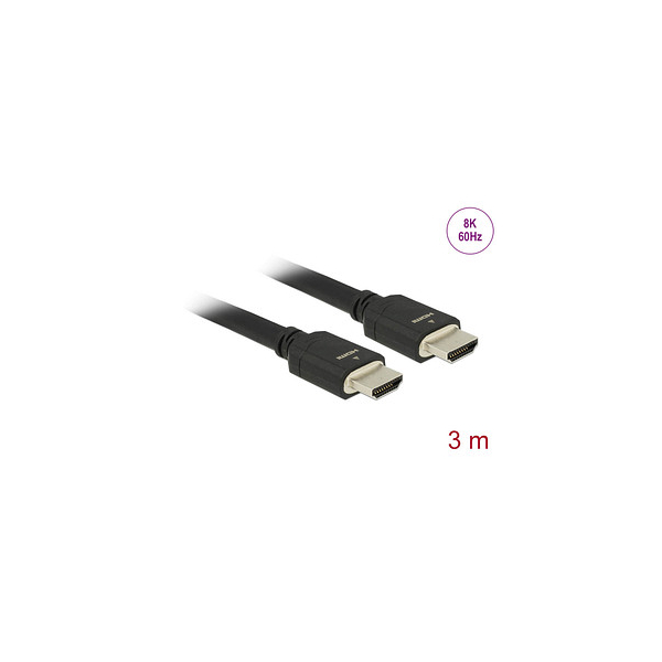 4043619852956 - 85295 - Ultra High Speed hdmi Kabel 48 Gbps 8K 60 Hz schwarz 3 m (85295) - Delock