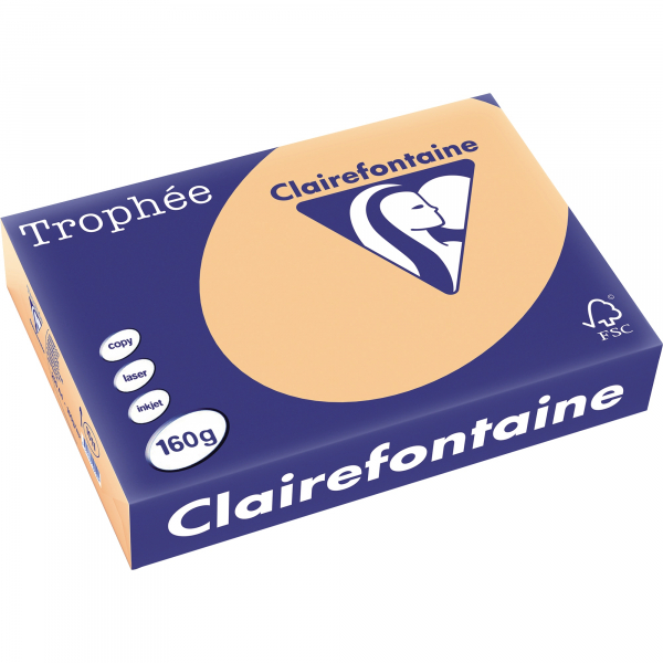 3329680101102 - Kopierpapier Trophee 1011C aprikose pastell A4 160g  3329680101102 250 Blatt