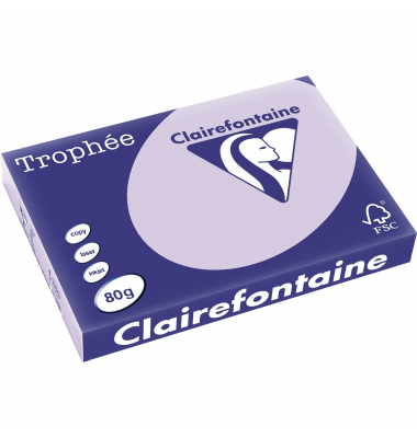 Kopierpapier Trophee 1250C lila pastell A3 80g 