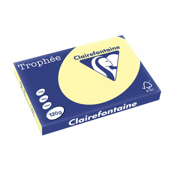 3329680130805 - Kopierpapier Trophee 1308C gelb pastell A3 120g  3329680130805 250 Blatt