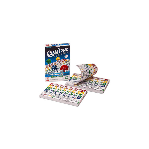 4012426830259 - Nürnberger Spielkarten Verlag NSV905001 - QWIXX - NATURELINE - ERSATZBLÖCKE