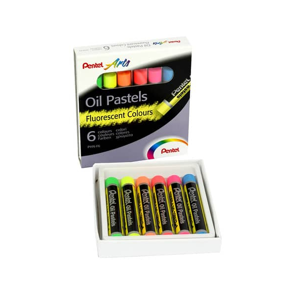 0840010402490 - Ölpastellkreide 6ST neon sortiert 0840010402490 PENTEL