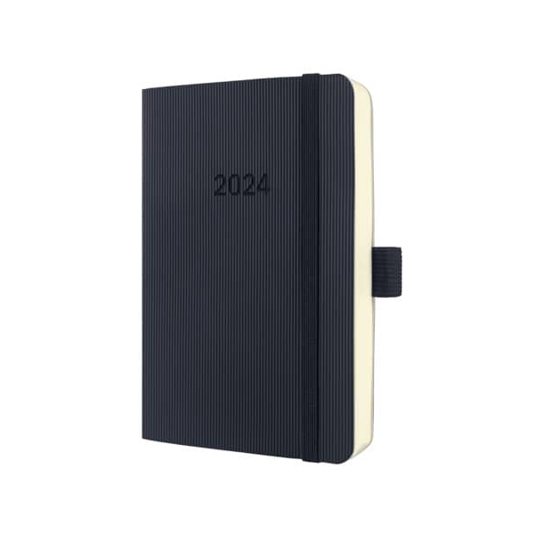 4004360790591 - Buchkalender C2521 Conceptum schwarz 1 Tag   1 Seite 93x14cm (A6) 2025 4004360790591 Sigel