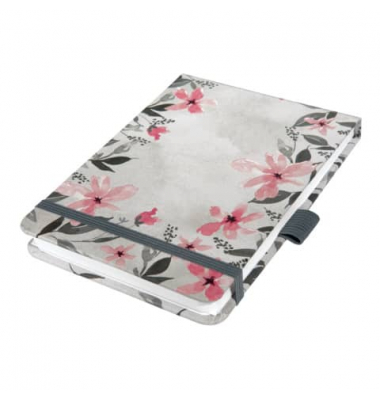 JN398 Notizblock A6+ Loose Florals Grey