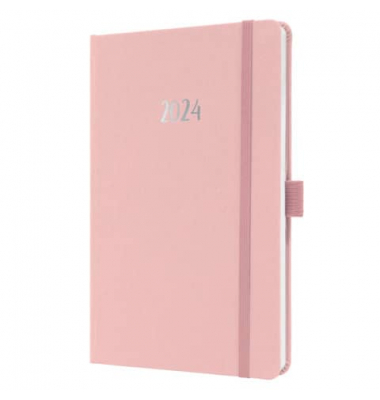 J4405 Buchkalender 2024 A5 soft pink