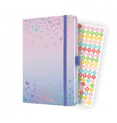 J4347 Buchkalender 2024 A5 Butterfly Confetti