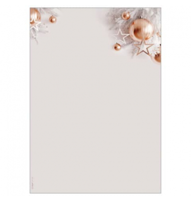 Motiv-Weihnachtsbriefpapier Christmas in rosegold DP429 A4 90g 