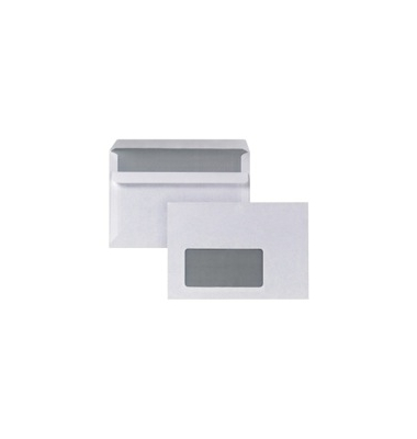 Briefumschlag ID1364949, C6, mit Fenster, selbstklebend, 75g, weiß
