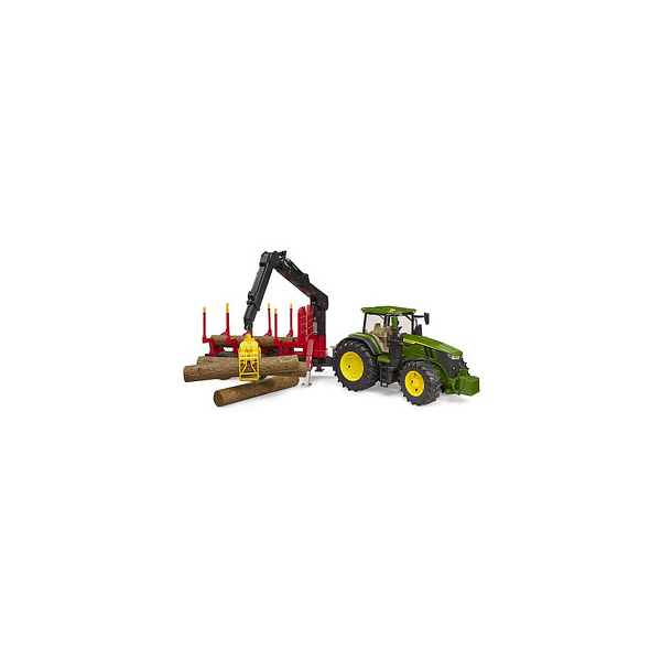 4001702031541 - John Deere 7R 350 mit Rückeanhänger und 4 Baumstämmen 03154 Spielzeugauto 4001702031541 bruder