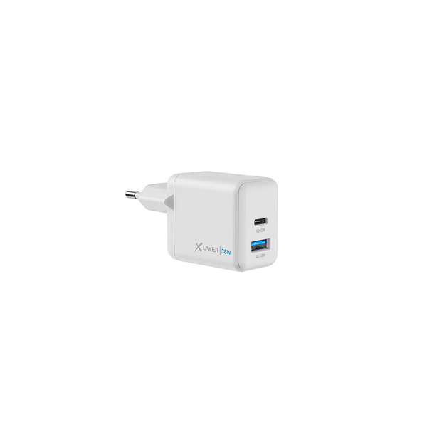 4260458924273 - Xlayer Charger Powercharger 38W USB-C PD Dual Schnellladegerät Schnellladen