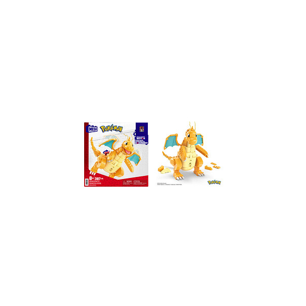 0194735107919 - MEGA Pokémon Dragonite Dragoran bewegliches Bauset Konstruktions Spielzeug Figur