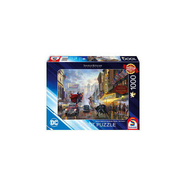 4001504575892 - Thomas Kinkade Batman Superman und Wonder Woman Puzzle 1000 Teile 4001504575892 Schmidt