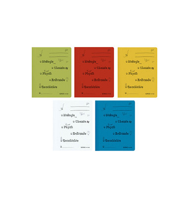 5 herlitz Schnellhefter Oberschule Karton farbsortiert DIN A4