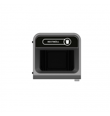 Rubbermaid Recyclingstation 2154769 57l Behältereinheit Restmüll sw