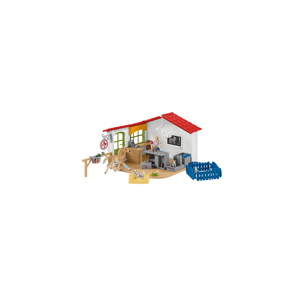 4059433572970 - Farm World 42502 Tierarzt-Praxis mit Haustieren Spielfiguren-Set 4059433572970 Schleich