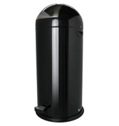 helit the step dome Mülleimer 52,0 l schwarz